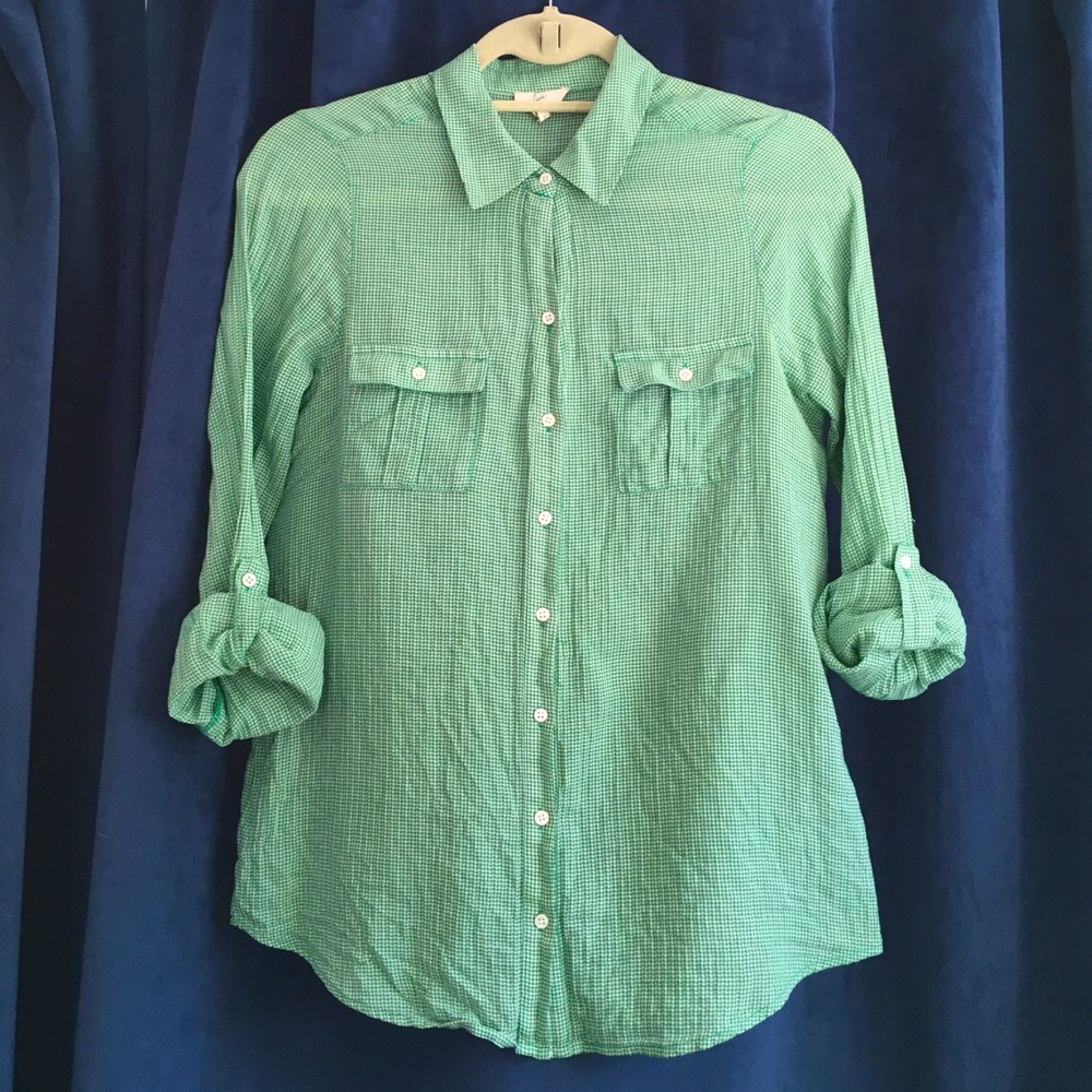 Joie | Mini Houndstooth Button-Down - Picture 2 of 8
